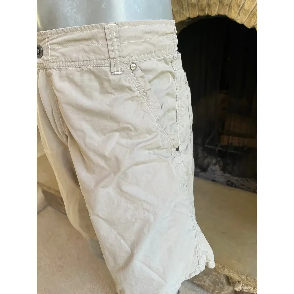 Kuhl Cotton Nylon Cream Hiking Shorts Men's Size 38